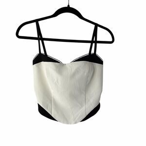 White Fox Boutique Black and White Camisole Coquette Lace Feminine Bachelorette